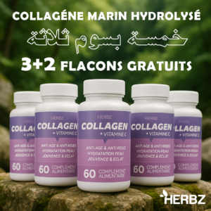 Pack 5 Flacons Collagène Marin Hydrolysé – Cure de 5 Mois